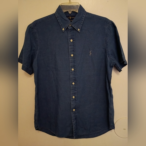 Ralph Lauren Other - Ralph Lauren Mens Indigo Oxford  Casual Button Down Shirt Sz M